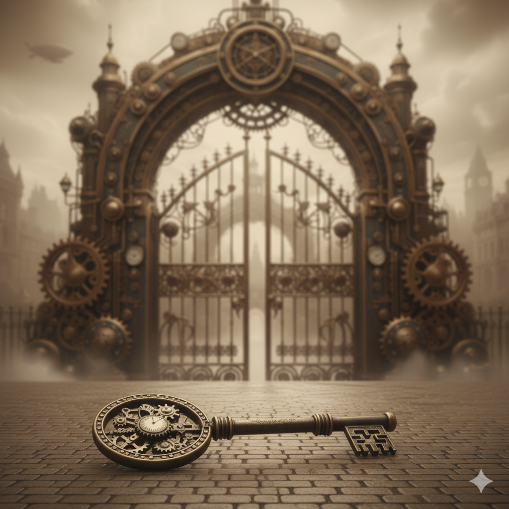 The lost Key on a pavement